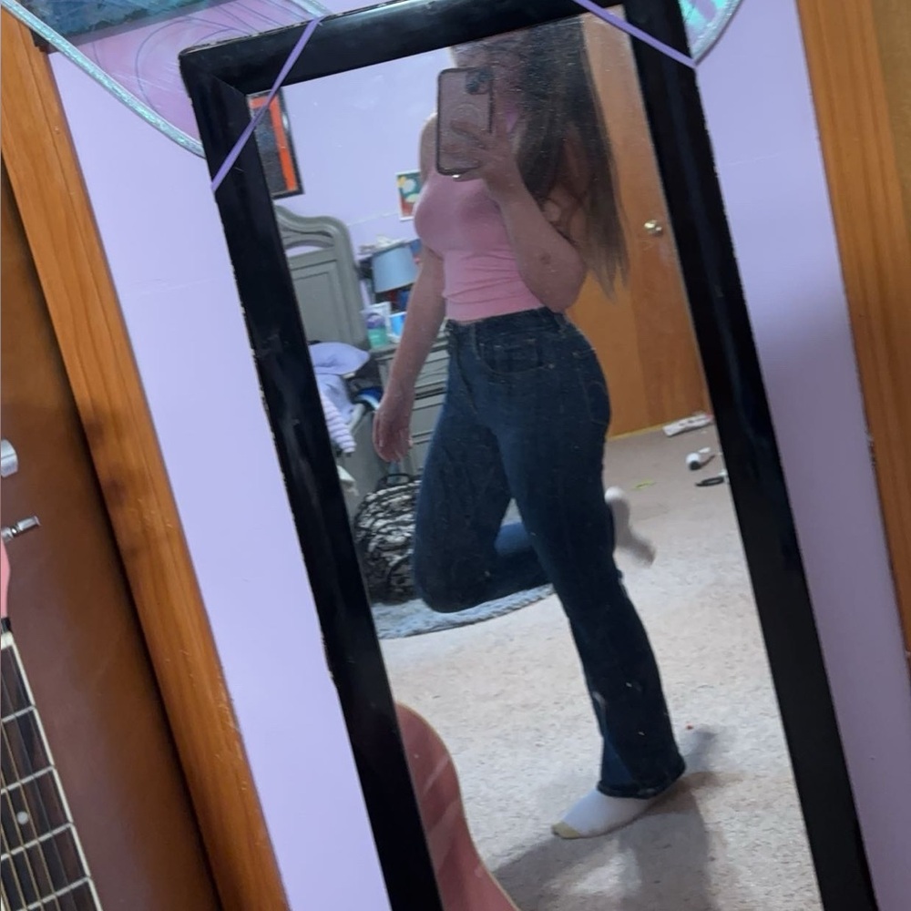 Navy blue jeans
